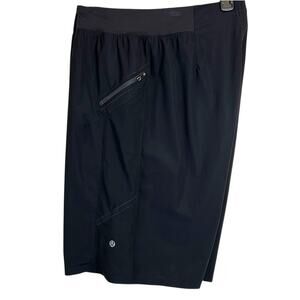 Lululemon Long Workout Gym Shorts in Black Men's Large